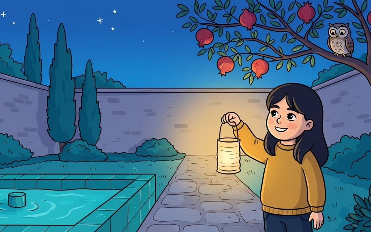 نیلوفر به سبک کارتونی شاد